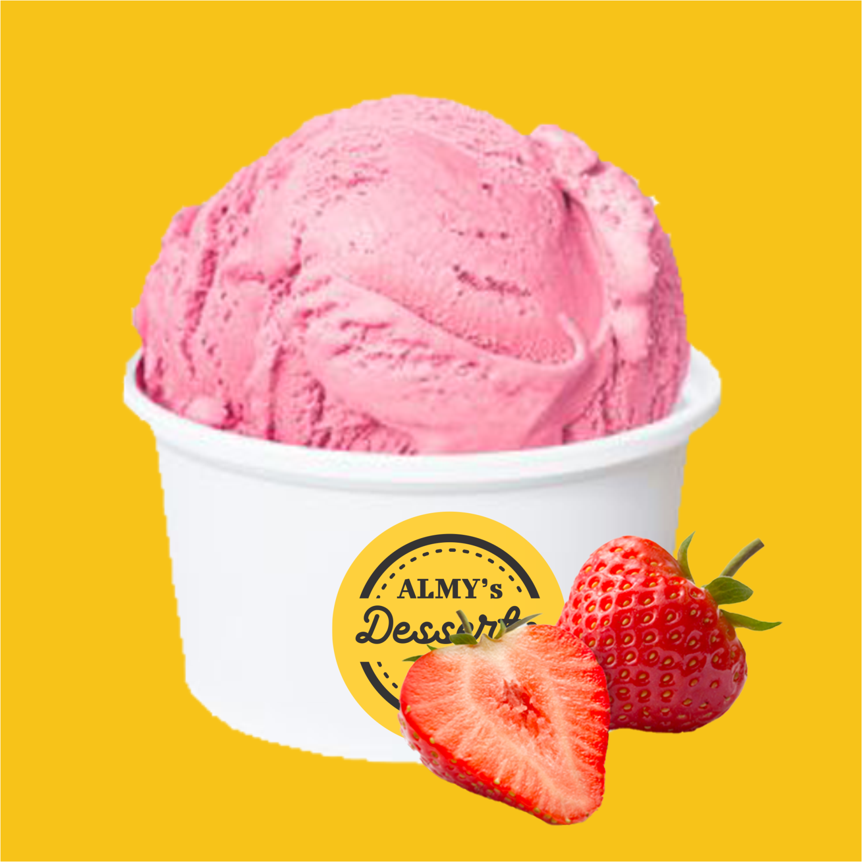 STRAWBERRY & CREAM ICECREAM